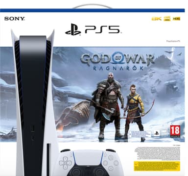 PlayStation 5 + God of War Ragnarök pakke