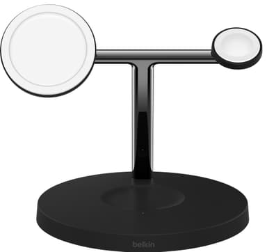 Belkin BoostCharge Pro 3-i-1 trådløs lader med adapter (sort)