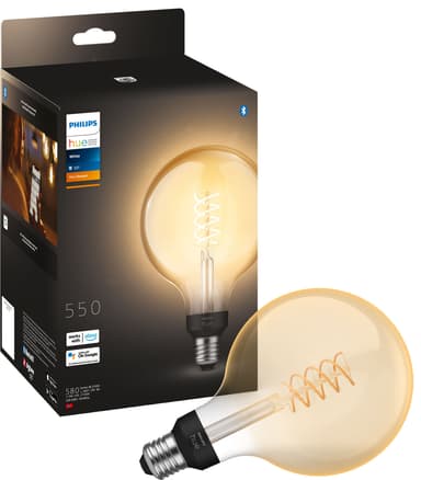 Philips Hue W Globe 7,2W Filam. G125 E27
