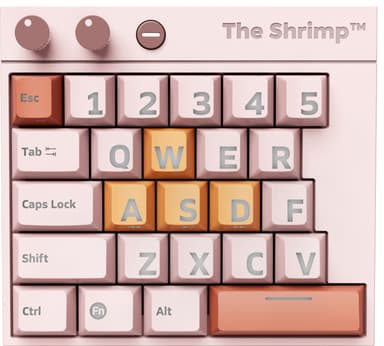 The Shrimp Model 1 mekanisk gamingtastatur (pinkey)