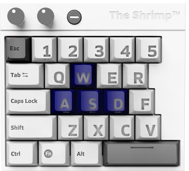 The Shrimp Model 1 mekanisk gamingtastatur (vitello)