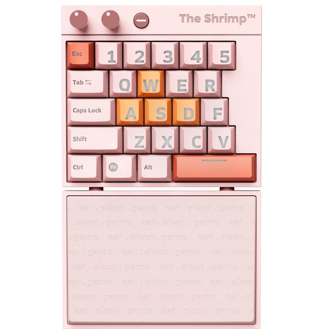The Shrimp Model 1 mekaniskt tangentbord för gaming (pinkey)