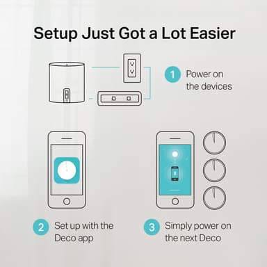 TP-Link Deco X60 V3.2 WiFi 6 mesh-system (3-pakning)