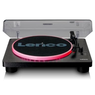 Lenco LS-50 LED Platespiller, Sort