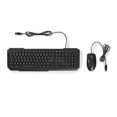 Mus og tastatur sett | Wired | Mus og tastatur tilkobling: USB | 800 dpi | Belgian | BE Layout