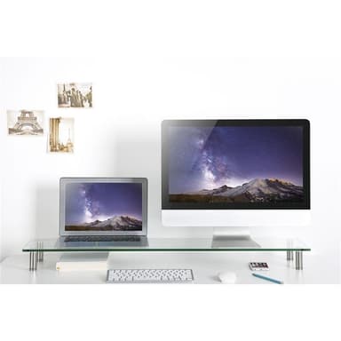 LogiLink Monitorställ i glas/metall 1 m