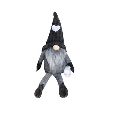 Julepynt Ansiktsløs Gnome Doll Svart