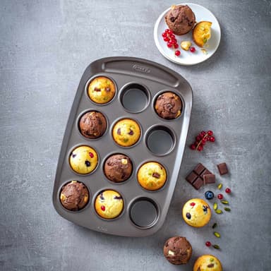 Muffinsform x12st non-stick asymmetri