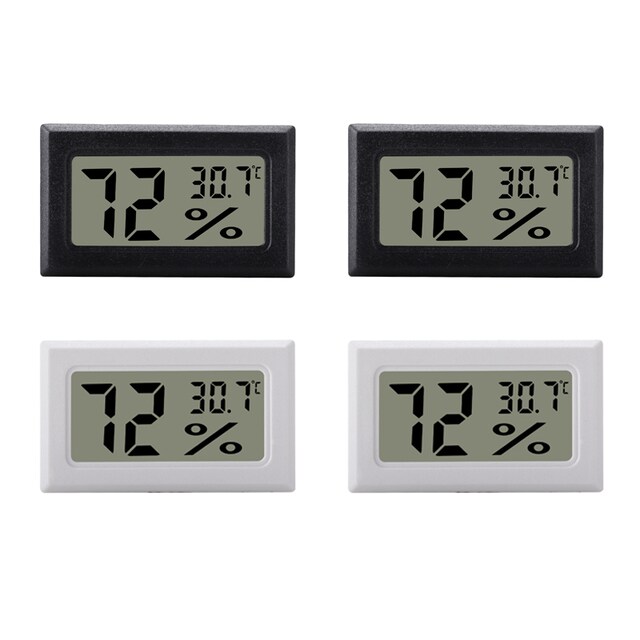 INF Mini digitalt hygrometer / termometer 4-pakke