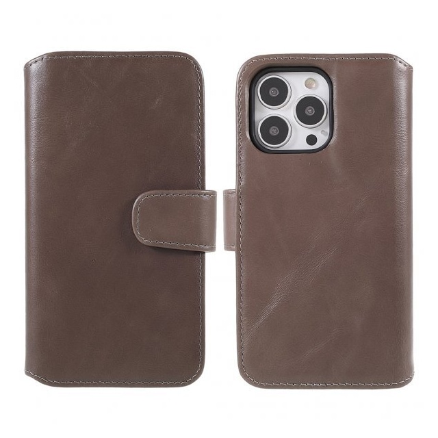 Nordic Covers iPhone 13 Pro Etui Essential Leather Moose Brown