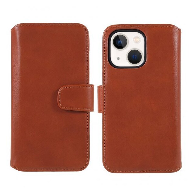 Nordic Covers iPhone 13 Mini Etui Essential Leather Maple Brown