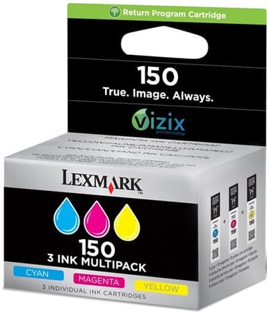 Lexmark blekkpatron 150 Vizix 2.0 Cyan Magenta Gul