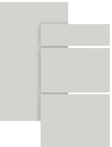 Epoq Trend Grey White skapdør til kjøkken 50x22