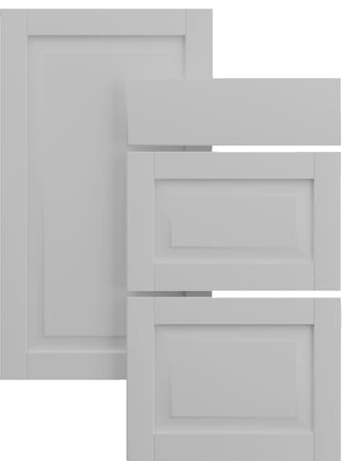 Epoq Heritage skapdør til kjøkken 50x22 (lysegrå)