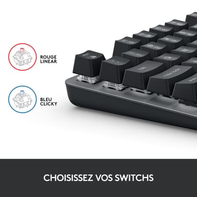 Logitech K835 TKL tastatur (grafittgrå)