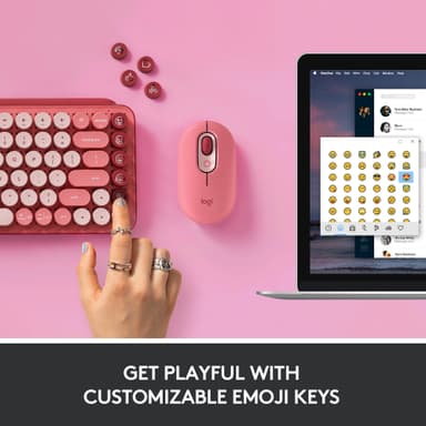 Logitech Pop Keys Wireless tastatur (Heartbreak Rose)
