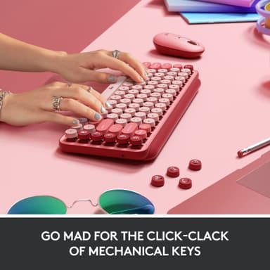 Logitech Pop Keys Wireless tastatur (Heartbreak Rose)