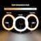 LED RGB Ring Light 30cm Diameter med mobilholder med stativ og gulvstand 5 Trinn Dimmable 19 Lysmodus Selfie Lamping Ring Lamping Ring Light