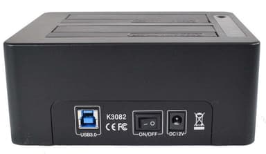 Maiwo K3082 USB 3.1 Gen1 5Gbps Docking Station for 2,5 3,5 SATA HDD Opptil 14TB med støtte for UASP, Støtte for Sataiii 6Gbps Hard Disk Cloning