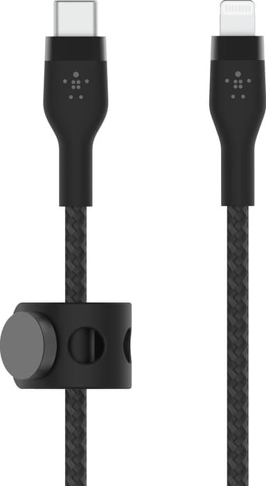 Belkin BoostCharge Pro Flex USB-C til Lightning-kabel (sort)