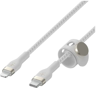 Belkin BoostCharge Pro Flex USB-C til Lightning-kabel (hvit)