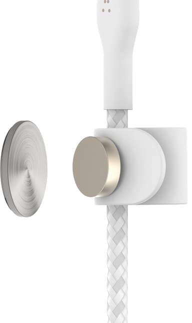 Belkin BoostCharge Pro Flex USB-C til Lightning-kabel (hvit)