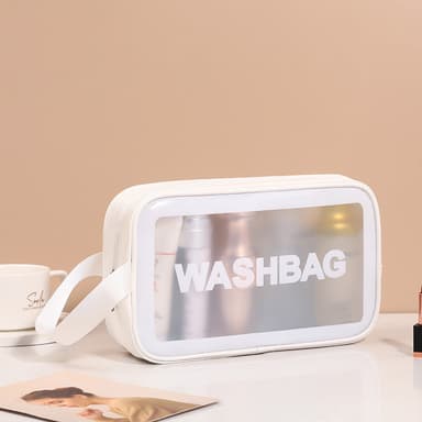 Toalettveske Makeup Bag 3 pakke Hvit