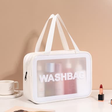 Toalettveske Makeup Bag 3 pakke Hvit
