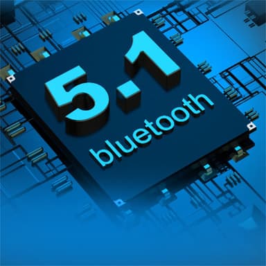 Trådløse sportshodetelefoner Bluetooth 5.1 Sort