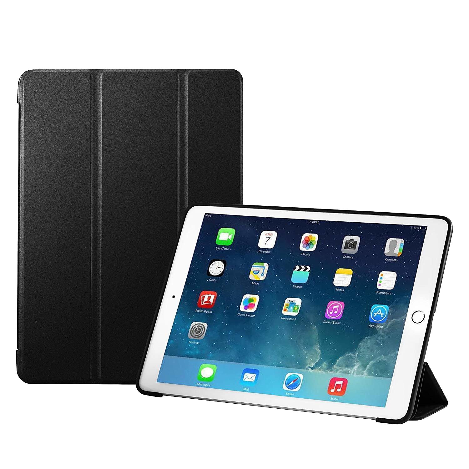 Smartdeksel til iPad 5/6 Air 1/2, sort stativ 9,7""