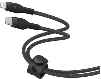 Belkin BoostCharge Pro Flex USB-C til Lightning kabel (sort)