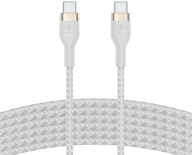 Belkin BoostCharge Pro Flex USB-C til USB-C 2.0 kabel (hvit)