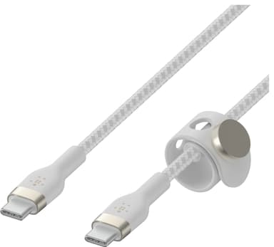 Belkin BoostCharge Pro Flex USB-C til USB-C 2.0 kabel (hvit)