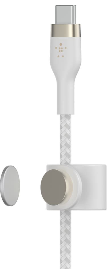 Belkin BoostCharge Pro Flex USB-C til USB-C 2.0 kabel (hvit)