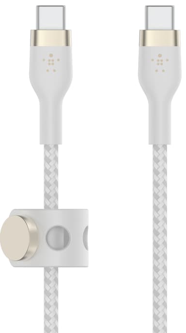 Belkin BoostCharge Pro Flex USB-C til USB-C 2.0 kabel (hvit)