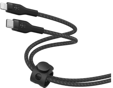 Belkin BoostCharge Pro Flex USB-C til Lightning kabel (sort)