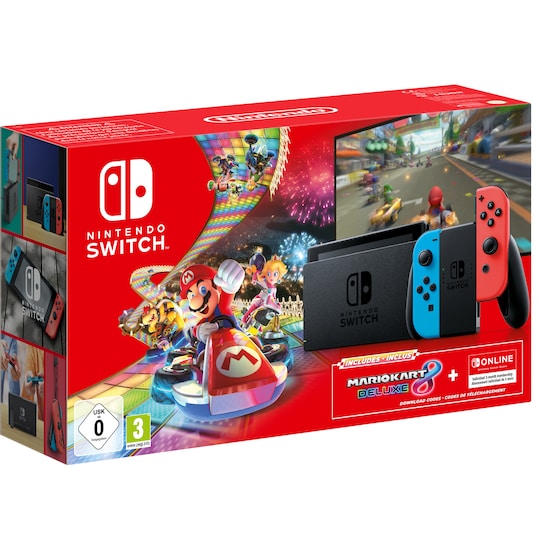 Nintendo Switch og Mario Kart 8 Deluxe samlepakke