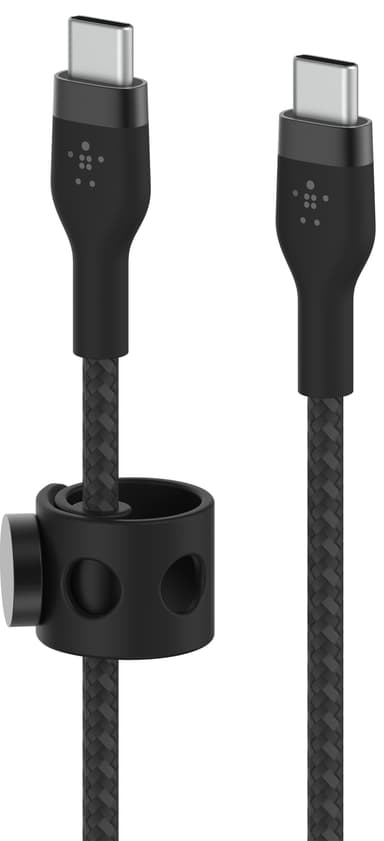 Belkin BoostCharge Pro Flex USB-C til USB-C 2.0 kabel (sort)