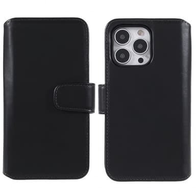 Nordic Covers iPhone 14 Pro Etui Essential Leather Raven Black