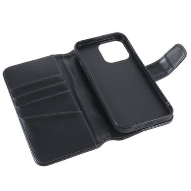 Nordic Covers iPhone 14 Pro Etui Essential Leather Raven Black