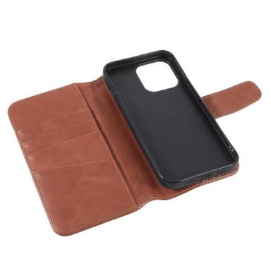 Nordic Covers iPhone 14 Pro Etui Essential Leather Maple Brown