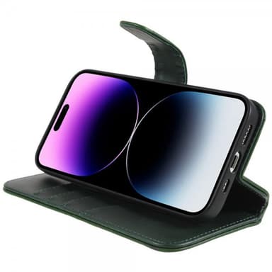 Nordic Covers iPhone 14 Pro Max Etui Essential Leather Juniper Green