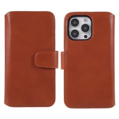 Nordic Covers iPhone 14 Pro Etui Essential Leather Maple Brown