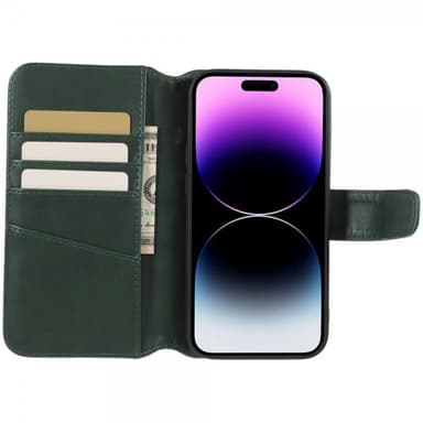 Nordic Covers iPhone 14 Pro Max Etui Essential Leather Juniper Green