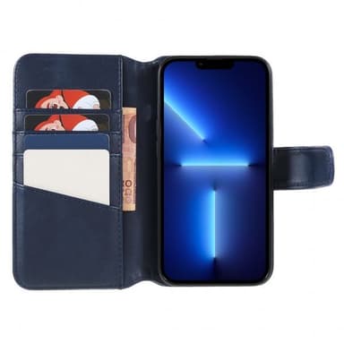 Nordic Covers iPhone 14 Pro Etui Essential Leather Heron Blue