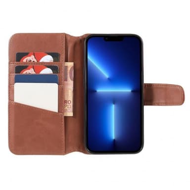 Nordic Covers iPhone 14 Pro Etui Essential Leather Maple Brown