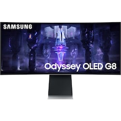 Samsung Odyssey G8 S34BG850S 34" buet OLED-skjerm (sølv)