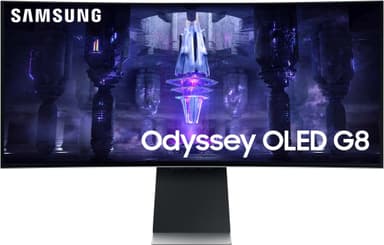 Samsung Odyssey G8 S34BG850S 34" buet OLED-skjerm (sølv)