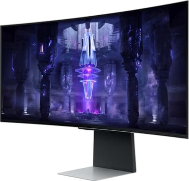 Samsung Odyssey G8 S34BG850S 34" buet OLED-skjerm (sølv)