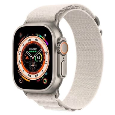 Artic Elastisk nylon armbånd Apple Watch Ultra (49mm) - Starlight